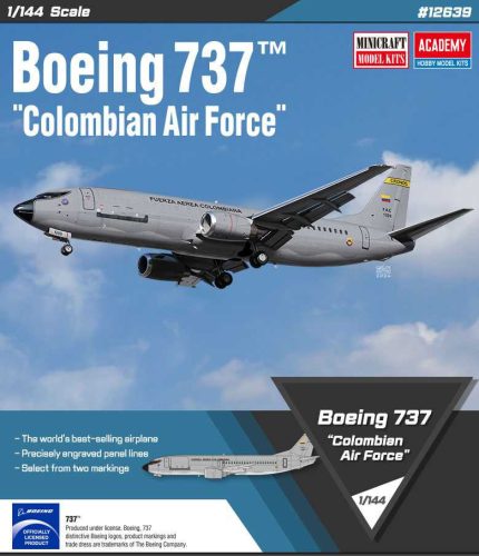 Academy_12639 Boeing 737 "Colombian Air Force"  (1/144)