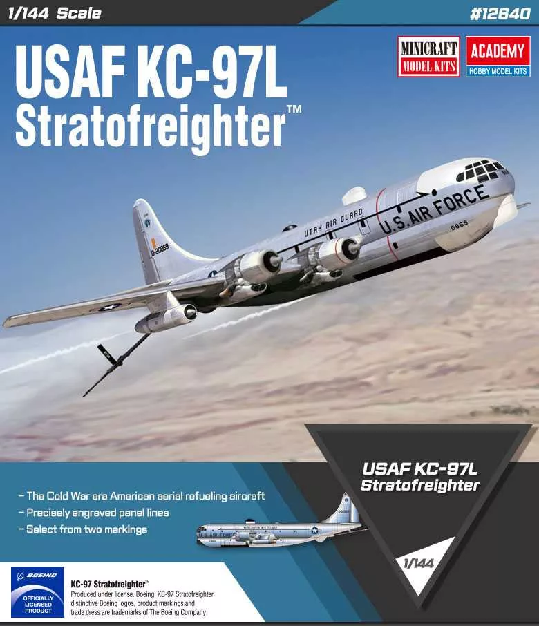 Academy_12640 USAF KC-97L Stratofreighter (1/144) - Vasútmod
