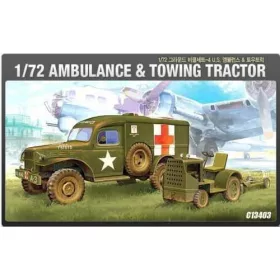 Academy_13403 US AMBULANCE & TRACTOR (1/72)