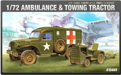 Academy_13403 US AMBULANCE & TRACTOR (1/72)