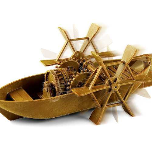 Academy_18130 Da Vinci Kit 18130 PADDLEBOAT