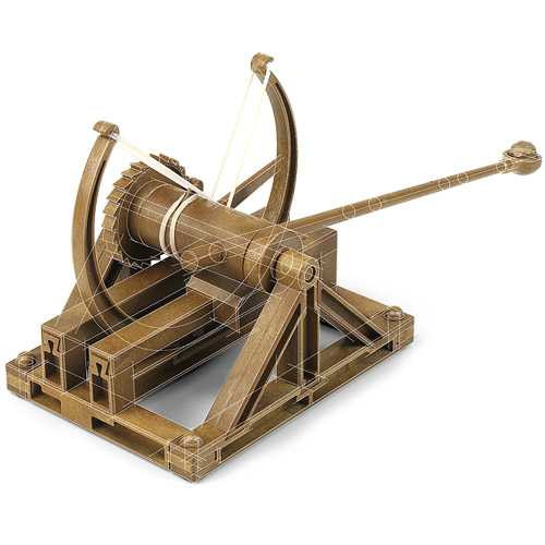 Academy_18137 Da Vinci Kit 18137 CATAPULT MACHINE