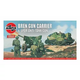   Airfix A01309V Bren Gun Carrier& 6 pdr AT Gun,Vintage Classics (1/76)