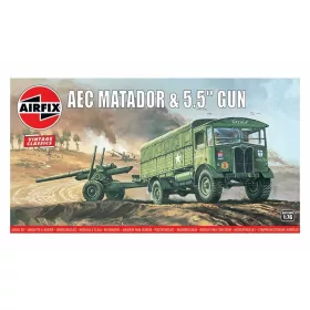   Airfix A01314V AEC Matador & 5.5inch Gun,Vintage Classics (1/76)