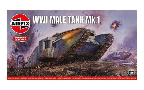 Airfix A01315V WWI "Male" Tank Mk.I,Vintage Classics (1/76)