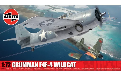 Airfix A02070 Grumman F4F-4 Wildcat (1/72) repülőgép makett