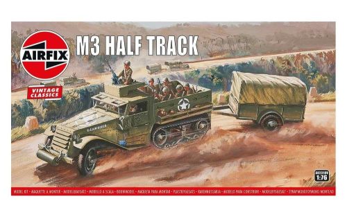 Airfix A02318V M3 Half Track & 1 Ton Trailer, Vintage Classics (1/76)