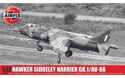 Airfix A04057A Hawker Siddeley Harrier GR.1/AV-8A 1/72 repülőgép makett