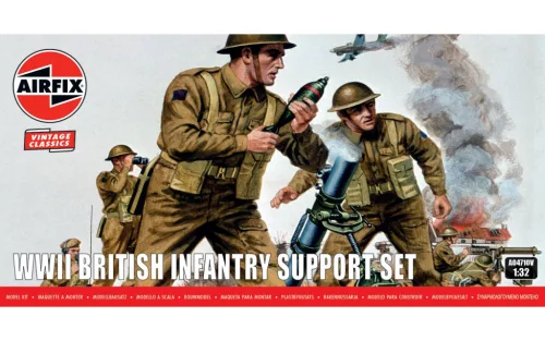 Airfix A04710V WWII British Infantry Support Set (1/32) figura makett