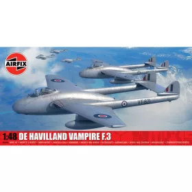   Airfix A06107A De Havilland Vampire F.3 1/48 repülőgép makett