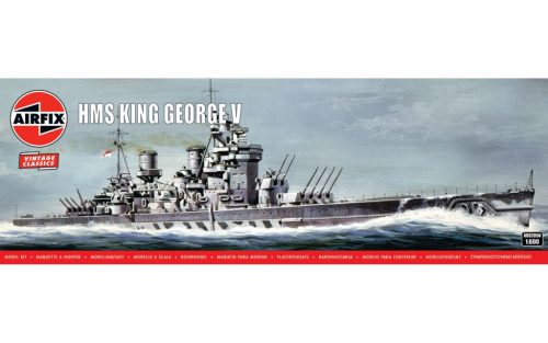 Airfix A06205V HMS King George V, Vintage Classics (1/600) hajó makett
