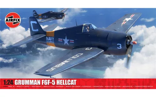 Airfix A19004A Grumman F6F-5 Hellcat 1/24 repülőgép makett