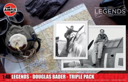 Airfix A40101 Legends - Douglas Bader - Triple Pack 1/48 repülőgép makett
