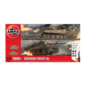   Airfix A50186 Classic Conflict Tiger 1 vs Sherman Firefly (1/72)