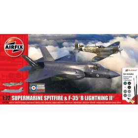   Airfix A50190 Supermarine Spitfire & F-35B Lightning II 'Then and Now' 1/72 repülőgép makett