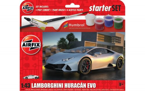 Airfix A55007 Starter Set - Lamborghini Huracán EVO 1/43 autó makett