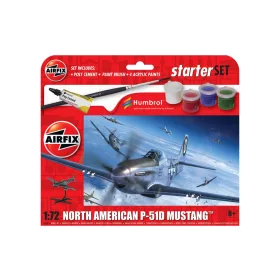   Airfix A55013 Starter Set - North American P-51D Mustang 1/72 repülőgép makett