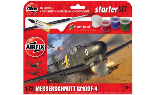 Airfix A55014 Starter Set - Messerschmitt Bf109F-4 1/72 repülőgép makett