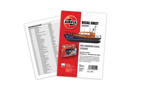 Airfix A65005 Decal Sheet - RNLI Shannon Class Lifeboat (A55015) (1/72)