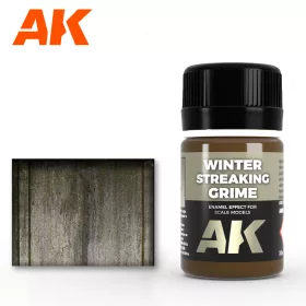   AK Interactive AK014 STREAKING GRIME FOR WINTER VEHICLES - Kosz csíkok téli járművekhez