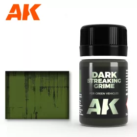   AK Interactive AK024 STREAKING GRIME FOR DARK VEHICLES - kosz csíkok sötét járművekhez