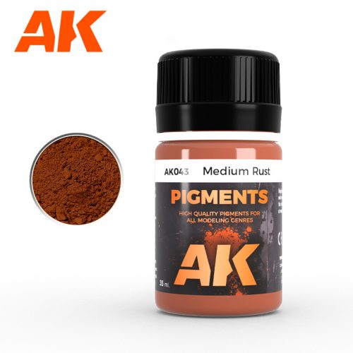 AK Interactive AK043 MEDIUM RUST - Pigmentpor, közepes rozsda