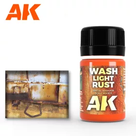   AK Interactive AK046 LIGHT RUST WASH - Világos rozsda bemosófolyadék