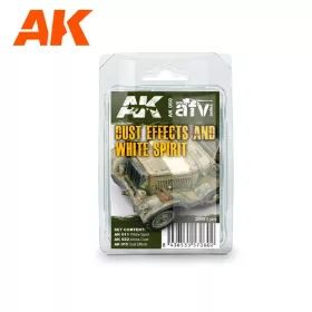   AK Interactive AK060 DUST EFFECTS AND WHITE SPIRIT SET - két por effekt és hígító