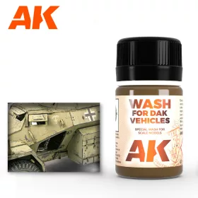   AK Interactive AK066 WASH FOR AFRIKA KORPS VEHICLES - bemosó DAK járművekhez