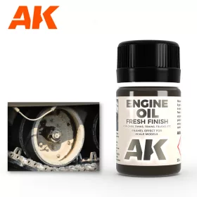   AK Interactive AK084 ENGINE OIL - Friss Motorolaj effekt, 35 ml