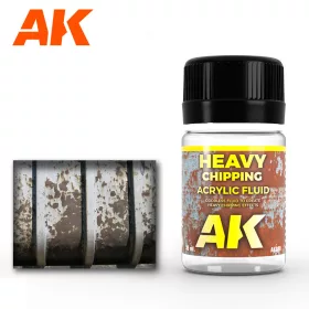   AK Interactive AK089 Heavy Effects Acrylic Fluid - Erős kopás akril folyadék