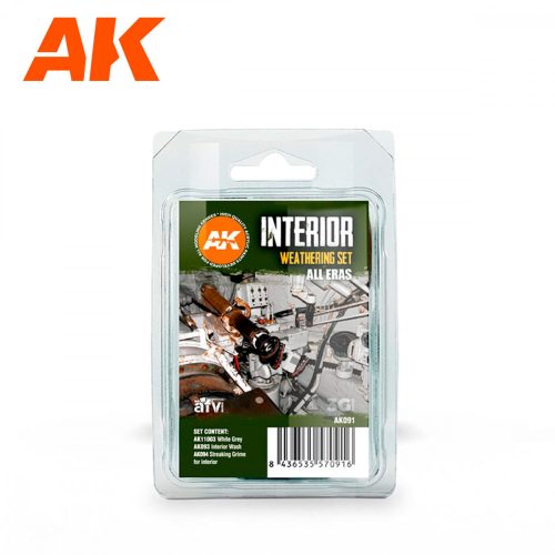 AK Interactive AK091 Interior Weathering Set