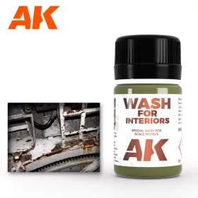   AK Interactive AK093 Interior Wash - Bemosó AFV belső terekhez