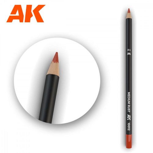 AK Interactive AK10012 Watercolor Pencil Medium Rust - Rozsda Weathering ceruza
