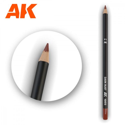 AK Interactive AK10013 Watercolor Pencil Dark Rust - Sötét rozsda Weathering ceruza