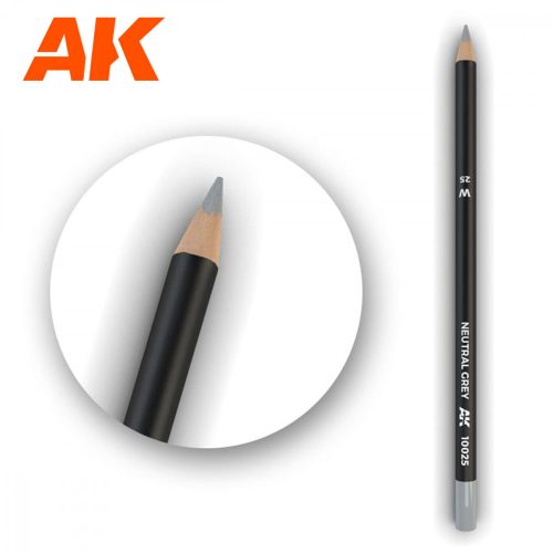 AK Interactive AK10025 Watercolor Pencil Neutral Grey - Természetes szürke Weathering ceruza