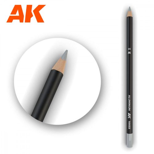 AK Interactive AK10033 Watercolor Pencil Aluminum - Alumínium Weathering ceruza