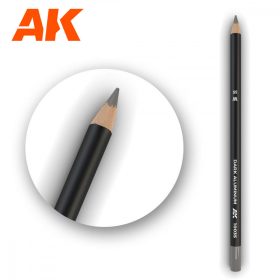   AK Interactive AK10035 Watercolor Pencil Dark Aluminum Nickel - Sötét amumínium (nikkel) Weathering ceruza