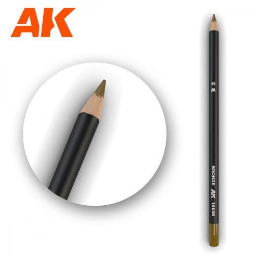 AK Interactive AK10036 Watercolor Pencil Bronze - Bronz Weathering ceruza