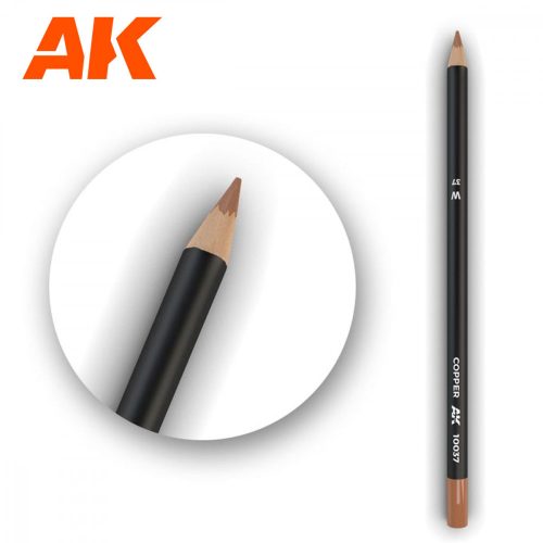 AK Interactive AK10037 Watercolor Pencil Copper - Vörösréz Weathering ceruza