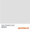 AK Interactive AK1010 Fine Primer Grey - szürke alapozó sprayfesték makettezéshez 400 ml