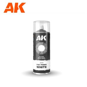  AK Interactive AK1011 Fine Primer White - fehér alapozó sprayfesték makettezéshez 400 ml