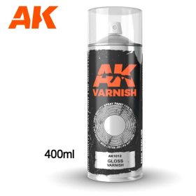   AK Interactive AK1012 Gloss Varnish - fényes lakk sprayfesték makettezéshez 400 ml