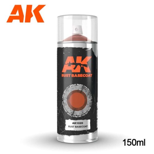 AK Interactive AK1020 Rust Basecoat - alapozó sprayfesték makettezéshez 150 ml