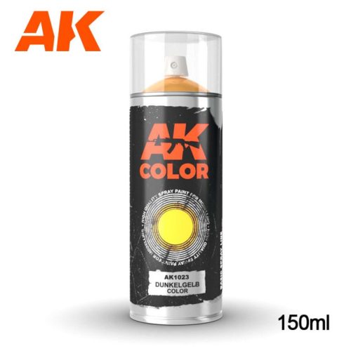 AK Interactive AK1023 Dunkelgelb color - alapozó sprayfesték makettezéshez 150 ml