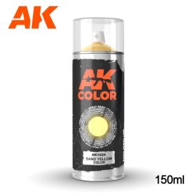   AK Interactive AK1024 Sand Yellow - alapozó sprayfesték makettezéshez 150 ml