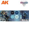 AK Interactive AK1063 Wargame Color Set - Blue Armor