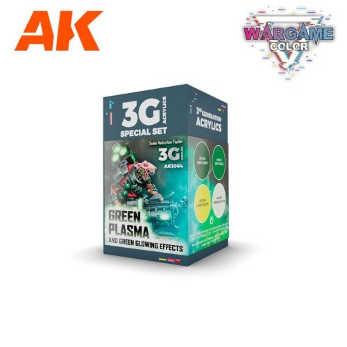 AK Interactive AK1064 Wargame Color Set - Green Plasma and Glowing Effect