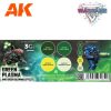 AK Interactive AK1064 Wargame Color Set - Green Plasma and Glowing Effect