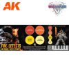 AK Interactive AK1071 Wargame Color Set - Fire Effects